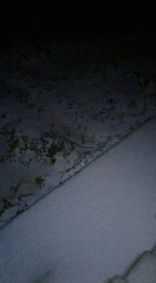 Yerler dolu nedeniyle beyaza büründü