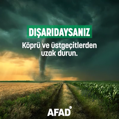 Dışarıdaysanız, Köprü ve üstgeçitlerden uzak durun