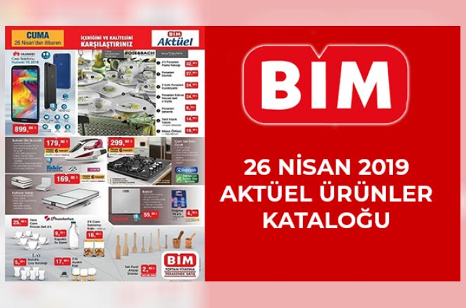 Bim Aktüel 26 Nisan 2019 Kataloğu