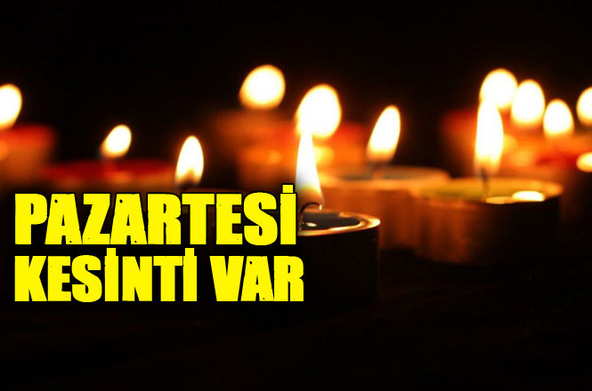 Mersin Elektrik Kesintisi Pazartesi Günü Kesintileri