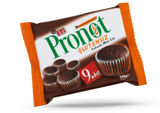 Glutensiz Kakaolu Mini Kek Eti Pronot 144 g