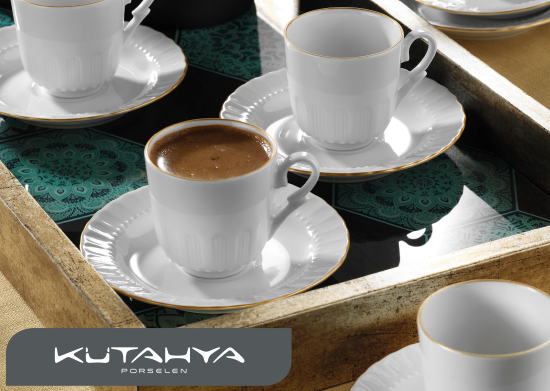 Sedef 12 Parça Kahve Fincan Takımı