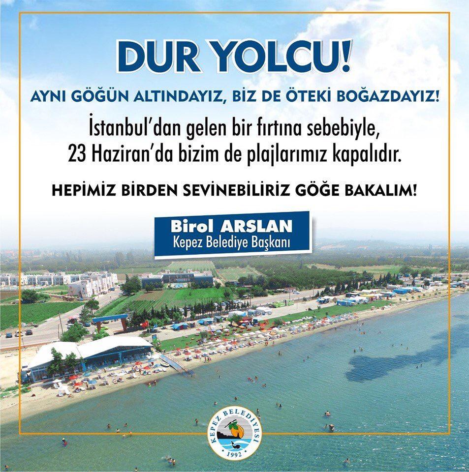 Kepez Belediyesi 23 Haziran Paylaşımı