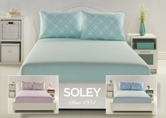 Fitted Çarşaf Yastık Takımı Çift Kişilik Soley