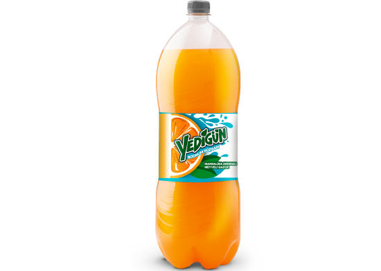 Mandalina Aromalı Meyveli Gazoz Yedigün 2,5 lt