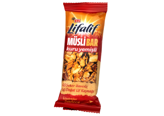 Kuru Yemişli Müsli Bar Eti Lifalif 35 gr