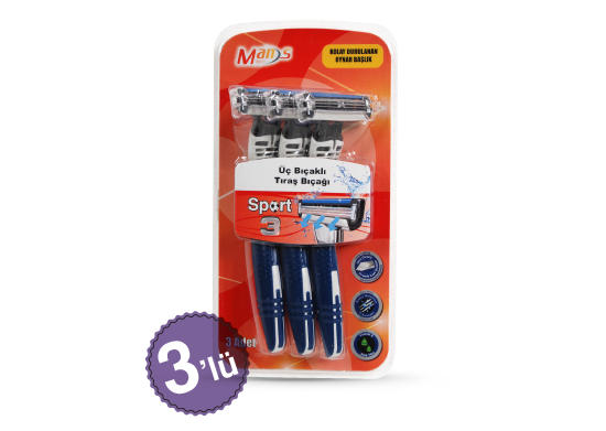 3 Bıçaklı Tıraş Bıçağı Man’s Sport