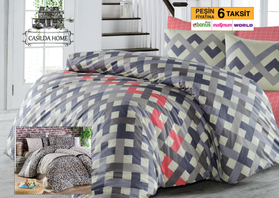 Çift Çarşaflı Çift Kişilik Nevresim Takımı