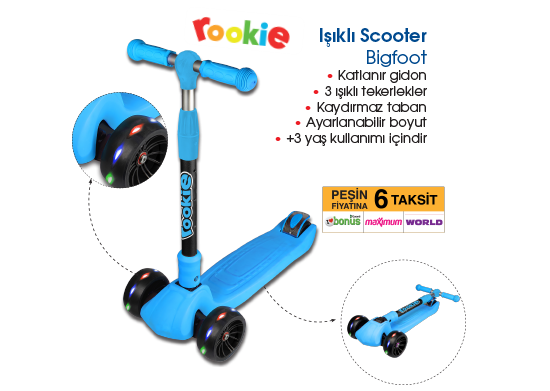 Işıklı Scooter Bigfoot