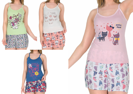 Atlet-Şort Pijama Takımı Kadın