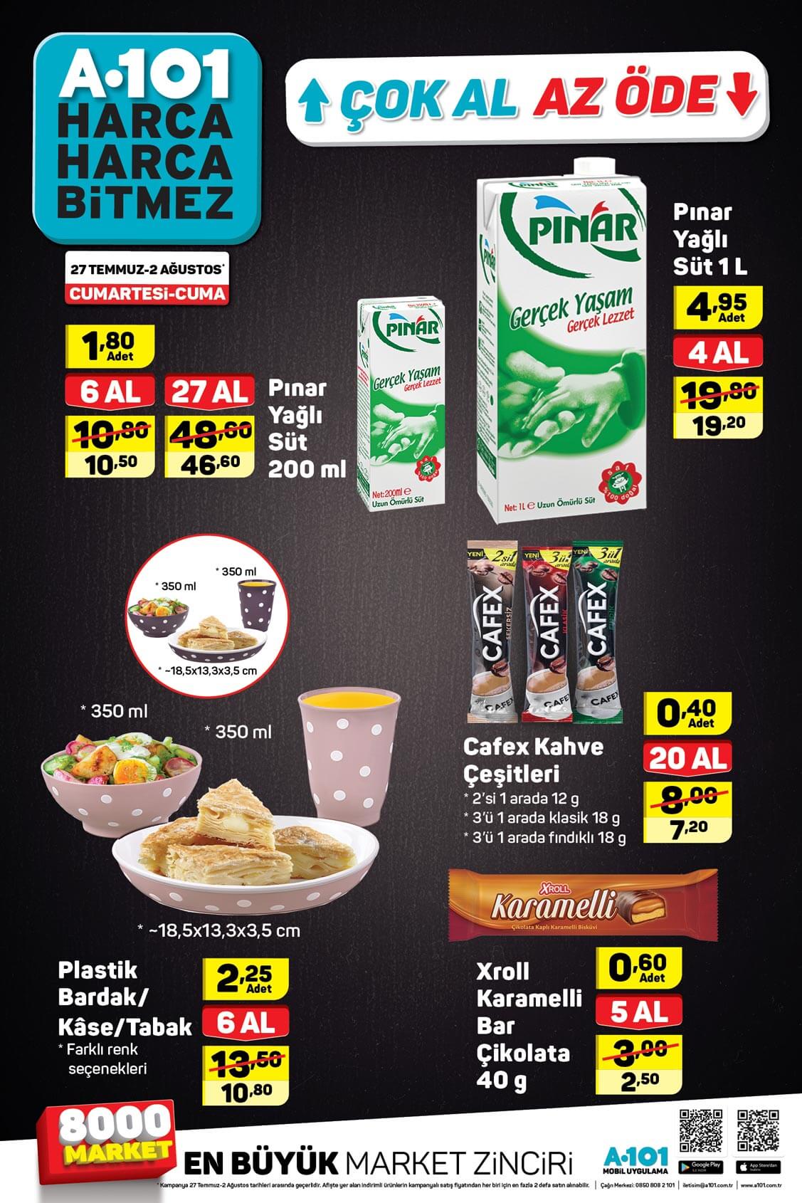 A101 Çok Al Az Öde 27 Temmuz - 2 Ağustos (Cumartesi - Cuma)