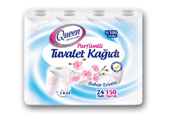 Parfümlü Tuvalet Kağıdı Quenn 24 Rulo