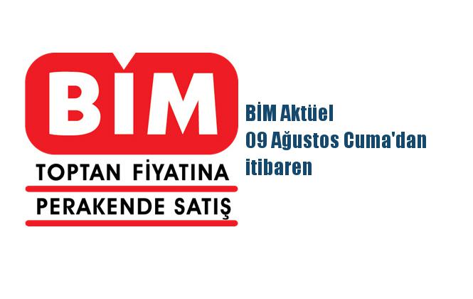 BİM Aktüel 09 Ağustos Cuma'dan itibaren İndirimli Ürünlerin Listelendiği Aktüel