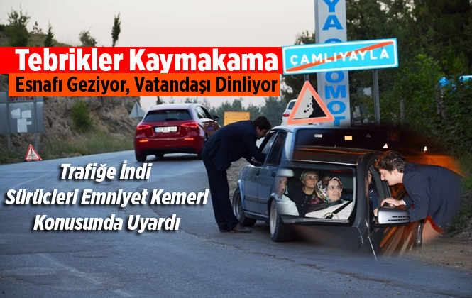 Mersin Çamlıyayla İlçe Kaymakamı Resul Yıldırım Sürücleri Uyardı