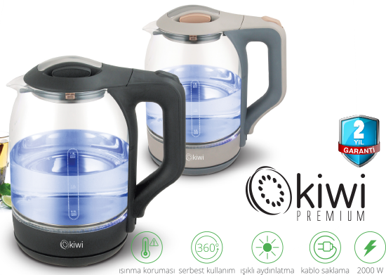 Işıklı Cam Kettle