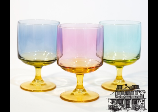 Ayaklı Renkli Kup 3’Lü