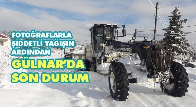 Şiddetli Yağışların Ardından Fotoğraflarla, Mersin Gülnar’da Son Durum