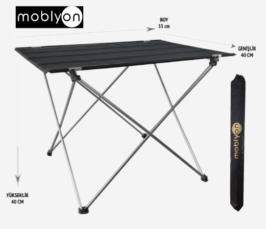 MoblyonPortatif Kampçı Masası