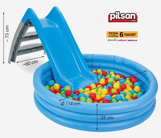 PilsanHavuzlu Toplu Kaydırak