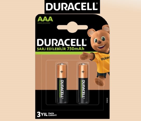 Duracell2’li Şarjlı Pil AAA