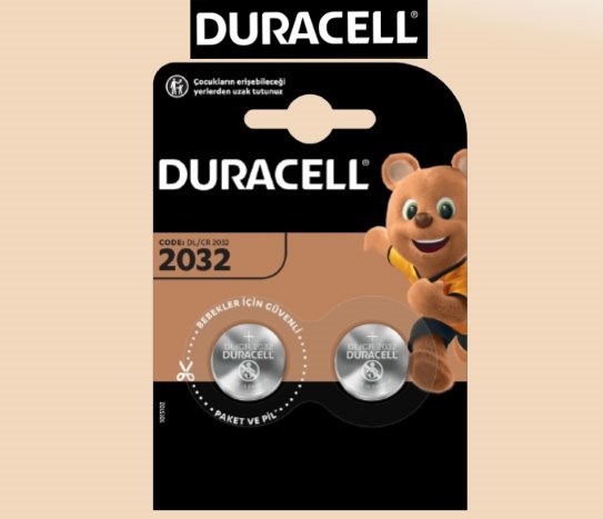 Duracell2’li Düğme Pil 2032