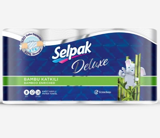 Selpak Deluxe8’li 3 Katlı Kağıt Havlu