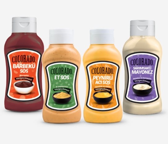 Colorado BBQ-Et Sos-Peynirli Acı Sos-Sarımsaklı Mayonez