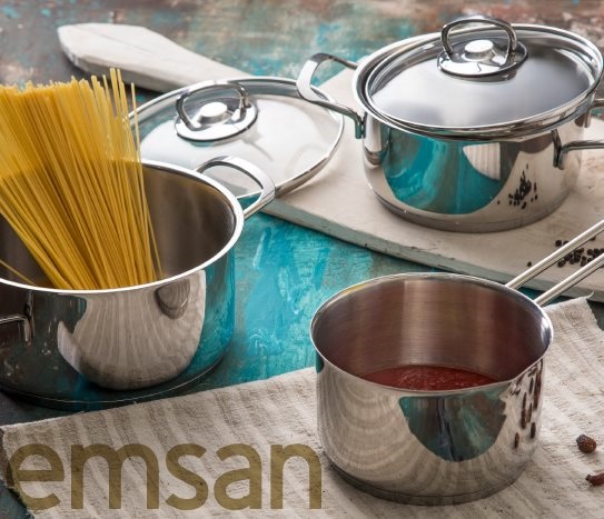 Emsan5 Parça Çelik Tencere Seti