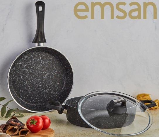 Emsan3 Parça Granit Set