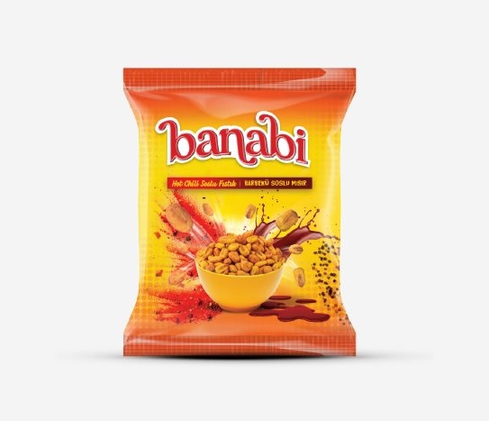 Banabi Hot Chili Soslu Fıstık &Barbekü Soslu Mısır