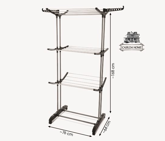 Casilda Home3 Katlı Çamaşır Kurutmalık
