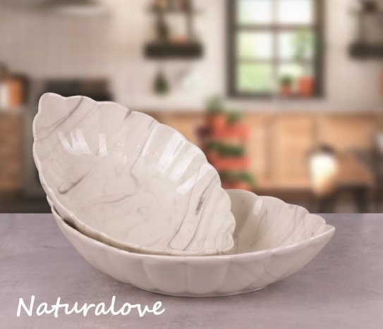 NaturaloveSeramik 2´li Oval Tabak