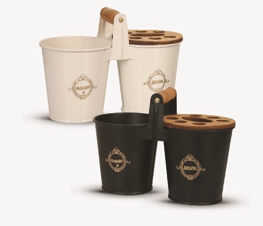 2 Bölmeli Metal Banyo Organizeri