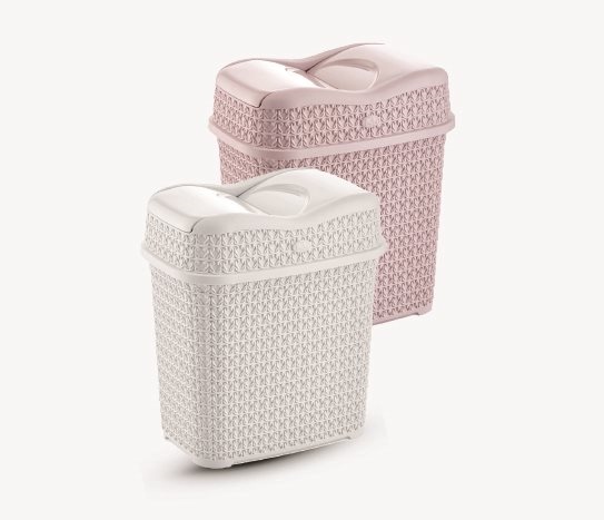 Örgü Desenli Girdap Çöp Kovası