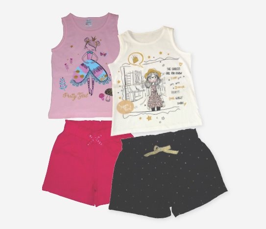 Kolsuz Şortlu Takım Kız Çocuk