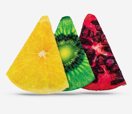 3'lü Meyve Desenli Mutfak Havlusu