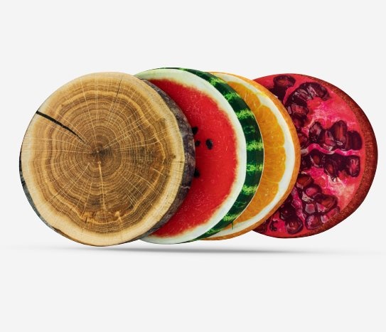 Meyve Desenli Minder