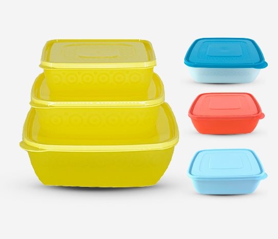 3'lü Kapaklı Kase Seti