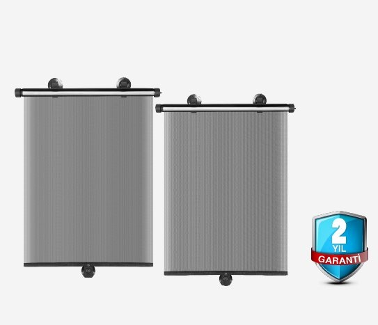 2’li Yan Cam Perdesi Makaralı