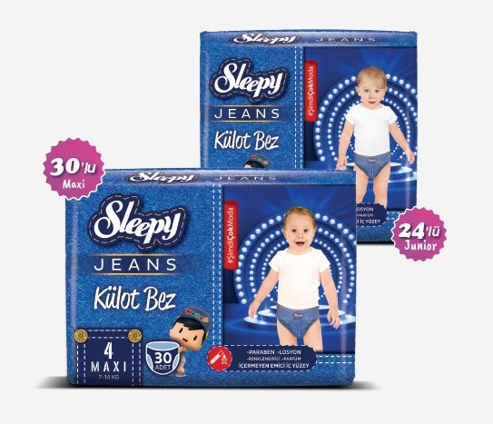Sleepy Jeans - Çocuk Külot Bez