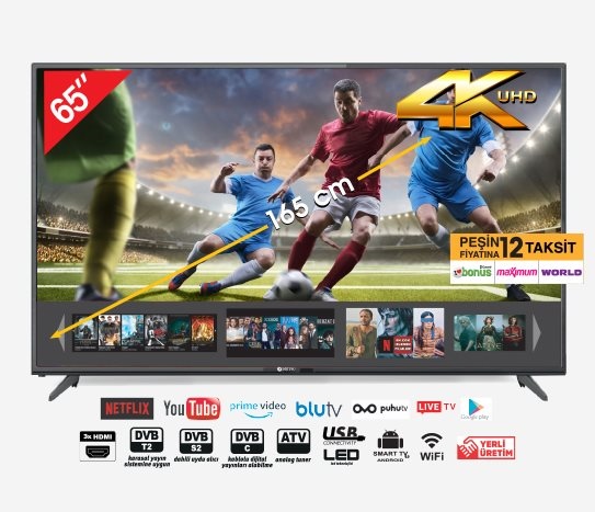 Dijitsu 65'' Ultra HD Smart Led TV