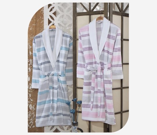Casilda Home - Mevsimlik Kadın-Erkek Bornoz