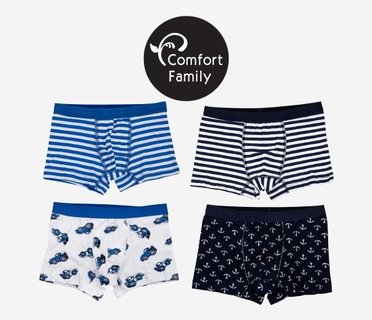 Comfort Family - 2’li Erkek Çocuk Boxer
