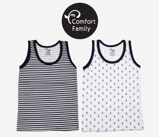 Comfort Family - 2’li Kız-Erkek Çocuk Atlet