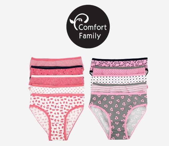 Comfort Family - 5’li Slip Kız Çocuk