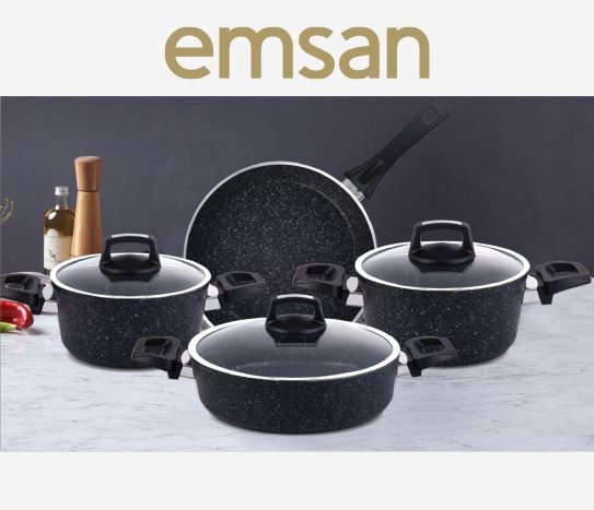 Emsan - 7 Parça Granit Set
