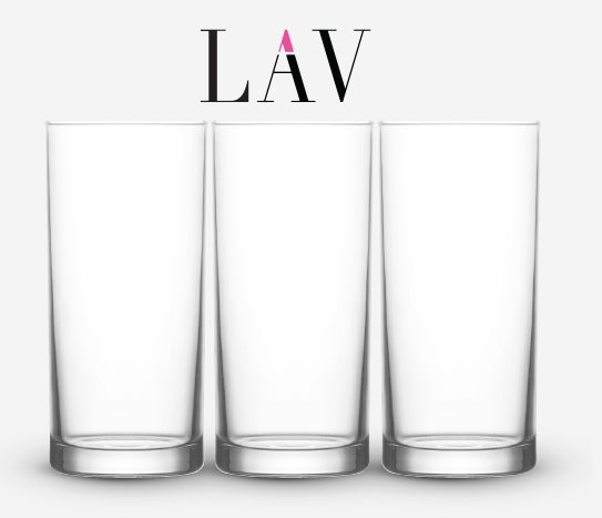 LAV - 3’lü Uzun Meşrubat Bardağı