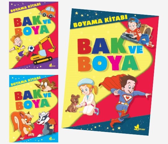 Bak ve Boya Boyama Kitabı Çeşitleri