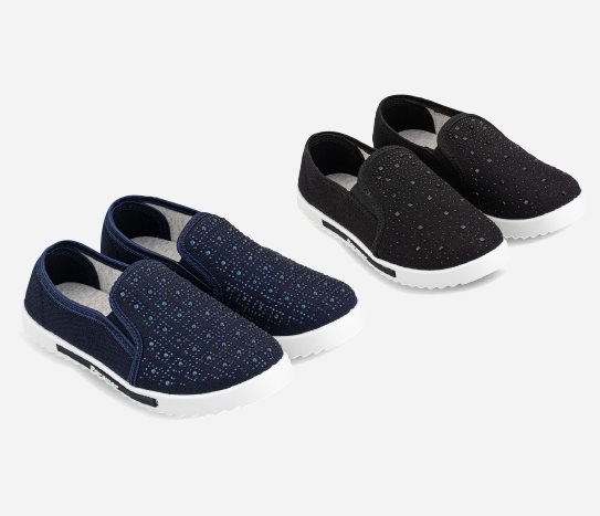 Taşlı Keten Ayakkabı