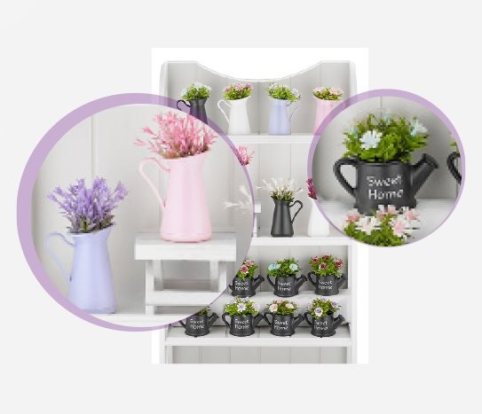 Çiçekli Dekoratif Süs